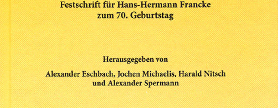 Nach der Wirtschafts- und Finanzkrise – Festschrift für Hans-Hermann Francke