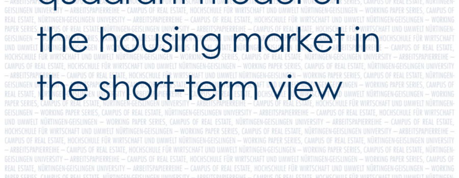Introducing a six-quadrant model of the housing market in the short-term view